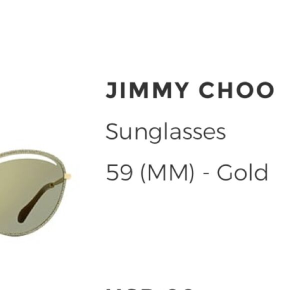 Jimmy Choo Gold sunglasses - Picture 4 of 7